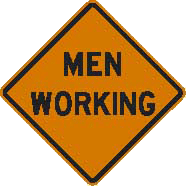 Men Working Sign